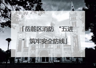 岳麓区消防 “五进” 筑牢安全防线