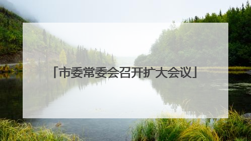 市委常委会召开扩大会议
