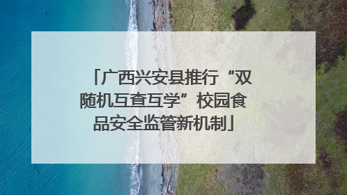 广西兴安县推行“双随机互查互学”校园食品安全监管新机制