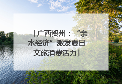 广西贺州：“亲水经济”激发夏日文旅消费活力