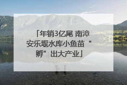 年销3亿尾 南漳安乐堰水库小鱼苗“孵”出大产业