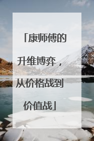 康师傅的升维博弈，从价格战到价值战