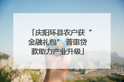 庆阳环县农户获“金融礼包” 普惠贷款助力产业升级