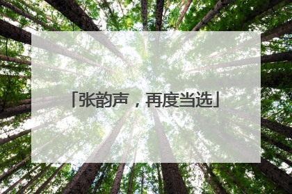 张韵声，再度当选