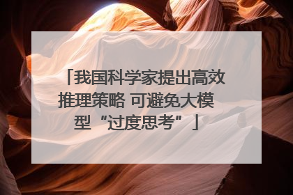 我国科学家提出高效推理策略 可避免大模型“过度思考”