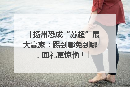 扬州恐成“苏超”最大赢家：踢到哪免到哪，回礼更惊艳！