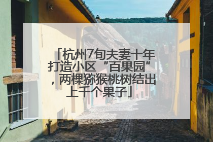 杭州7旬夫妻十年打造小区“百果园”，两棵猕猴桃树结出上千个果子