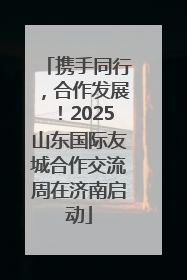 携手同行，合作发展！2025山东国际友城合作交流周在济南启动