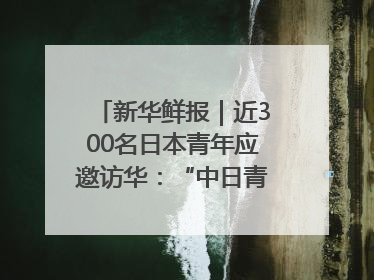 新华鲜报｜近300名日本青年应邀访华：“中日青年可以创造更好的未来”