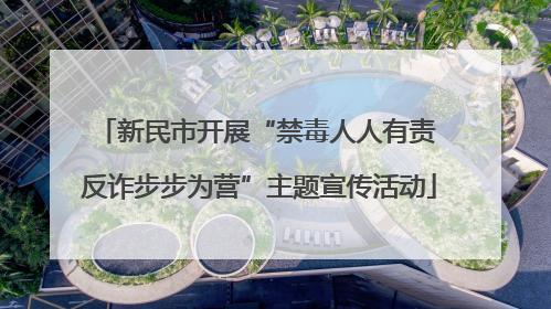 新民市开展“禁毒人人有责 反诈步步为营”主题宣传活动