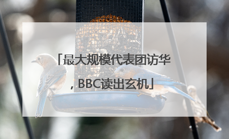 最大规模代表团访华，BBC读出玄机