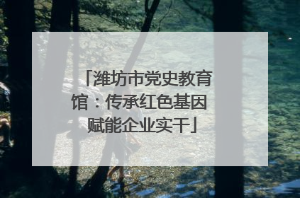 潍坊市党史教育馆：传承红色基因 赋能企业实干