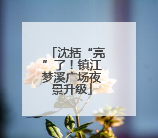 沈括“亮”了！镇江梦溪广场夜景升级