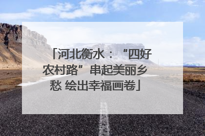 河北衡水：“四好农村路”串起美丽乡愁 绘出幸福画卷