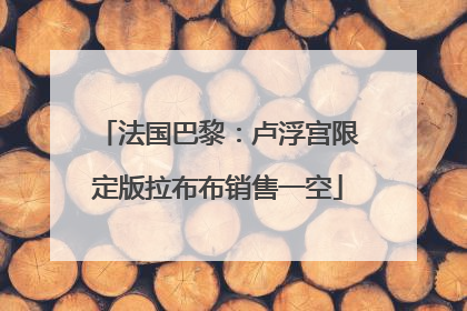 法国巴黎：卢浮宫限定版拉布布销售一空