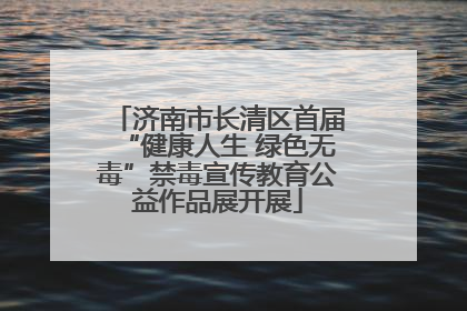 济南市长清区首届“健康人生 绿色无毒”禁毒宣传教育公益作品展开展