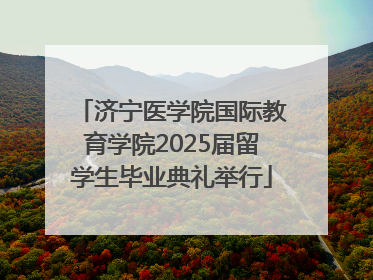 济宁医学院国际教育学院2025届留学生毕业典礼举行