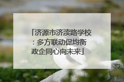 济源市济渎路学校：多方联动促均衡 政企同心向未来