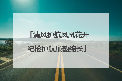 清风护航凤凰花开 纪检护航廉韵绵长