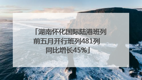湖南怀化国际陆港班列前五月开行班列481列 同比增长45%