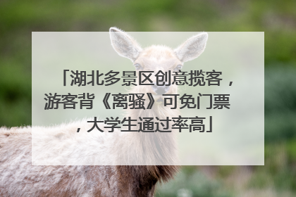 湖北多景区创意揽客，游客背《离骚》可免门票，大学生通过率高