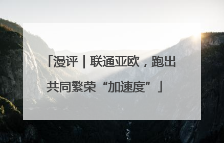 漫评｜联通亚欧，跑出共同繁荣“加速度”