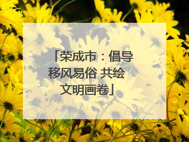 荣成市：倡导移风易俗 共绘文明画卷