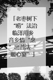 老枣树下“唠”法治 临泽用乡音乡情“烹”出普法“暖心宴”