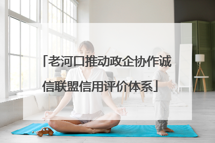 老河口推动政企协作诚信联盟信用评价体系