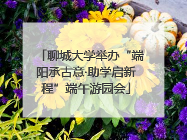 聊城大学举办“端阳承古意·助学启新程”端午游园会