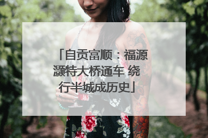 自贡富顺：福源灏特大桥通车 绕行半城成历史