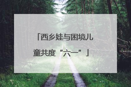 西乡娃与困境儿童共度“六一”