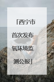 西宁市首次发布氧环境监测公报