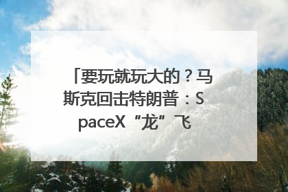 要玩就玩大的？马斯克回击特朗普：SpaceX“龙”飞船将立即退役！