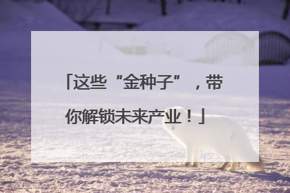 这些“金种子”，带你解锁未来产业！