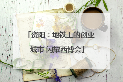 资阳：地铁上的创业城市 闪耀西博会
