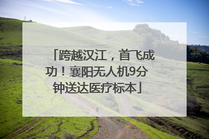 跨越汉江，首飞成功！襄阳无人机9分钟送达医疗标本