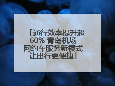 通行效率提升超60% 青岛机场网约车服务新模式让出行更便捷