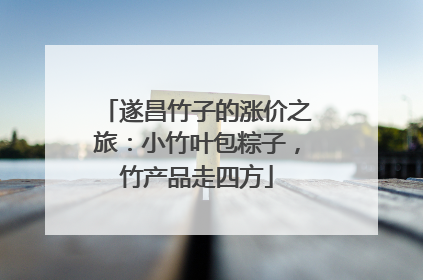 遂昌竹子的涨价之旅：小竹叶包粽子，竹产品走四方