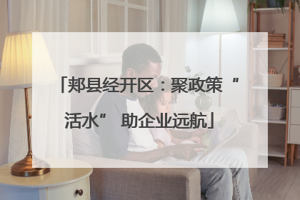 郏县经开区：聚政策“活水” 助企业远航