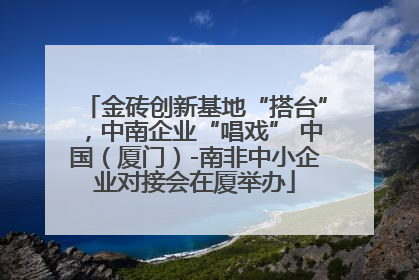 金砖创新基地“搭台”，中南企业“唱戏” 中国（厦门）-南非中小企业对接会在厦举办