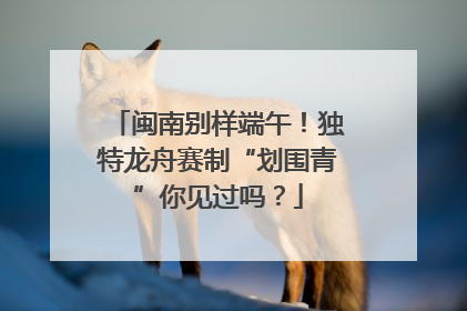 闽南别样端午！独特龙舟赛制“划围青”你见过吗？