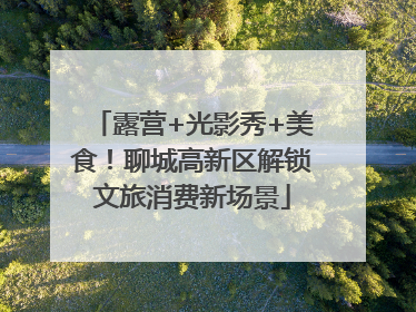 露营+光影秀+美食！聊城高新区解锁文旅消费新场景
