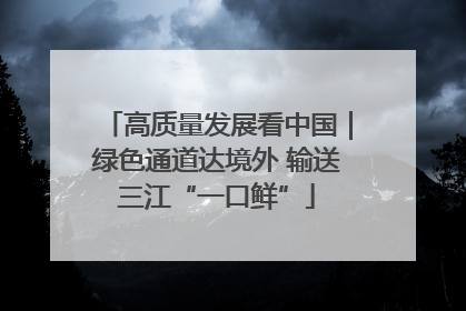 高质量发展看中国｜绿色通道达境外 输送三江“一口鲜”