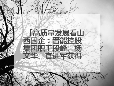 高质量发展看山西国企：晋能控股集团职工段峰、杨文华、官进军获得全国劳动模范荣誉称号