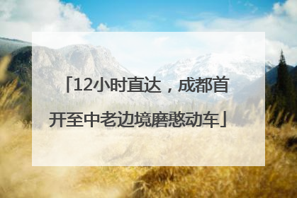 12小时直达，成都首开至中老边境磨憨动车