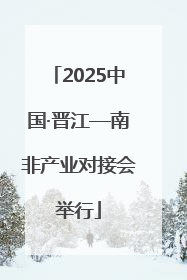 2025中国·晋江—南非产业对接会举行