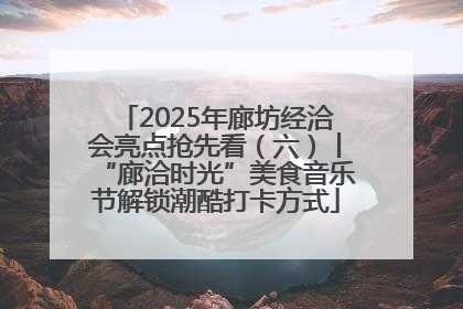 2025年廊坊经洽会亮点抢先看（六）丨“廊洽时光”美食音乐节解锁潮酷打卡方式