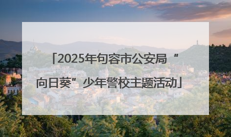 2025年句容市公安局“向日葵”少年警校主题活动