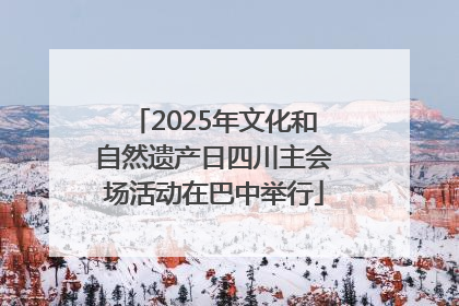 2025年文化和自然遗产日四川主会场活动在巴中举行